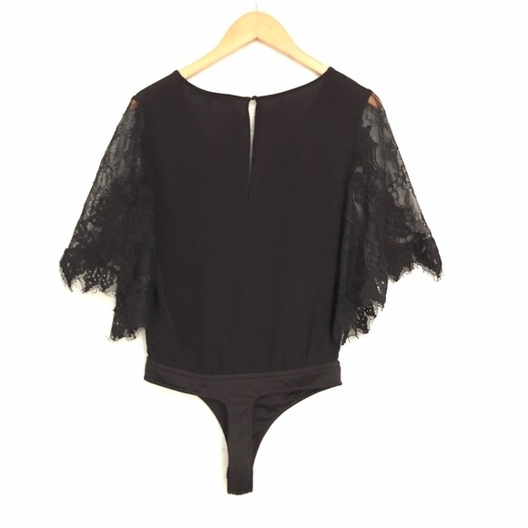 LOVERS + FRIENDS Senorita Bodysuit Lace Deep V-Nec - Picture 5 of 14
